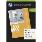 HP 1CC20AE/903XL Ink cartridge multi pack C,M,Y high-capacity + Paper 25 sheet, 3x825 pages 9.5ml Pack=3 for HP OfficeJet Pro 6860/6950