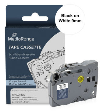 MediaRange Plastic tape cassette. for label printers using Dymo® 91222
