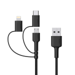 AUKEY CB-BAL5 lightning cable 1.2 m Black