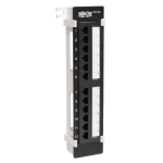 Tripp Lite 12-Port Wall-Mount Cat5e Patch Panel, 568B, RJ45 Ethernet
