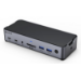 eSTUFF GLB232006 laptop dock/port replicator Wired USB 3.2 Gen 1 (3.1 Gen 1) Type-C Aluminium, Black