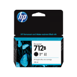 HP 712B 38ML BLACK DESIGNJET INK CARTRIDGE - T230/T250/T650/STUDIO