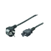 Microconnect PE010818 power cable Black 1.8 m CEE7/7 C5 coupler