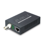 PLANET 1-port 10/100/1000T Ethernet network media converter 300 Mbit/s Black