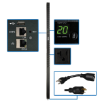 Tripp Lite PDUMV20NETLX power distribution unit (PDU) 24 AC outlet(s) 0U Black