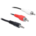 DeLOCK 84942 audio cable 3 m 3.5mm 2 x RCA Black, Red, White