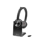 Poly Poly Savi 7320 UC Stereo DECT 1880-1900 MHz Headset EMEA - INTL English Loc  -  Euro plug