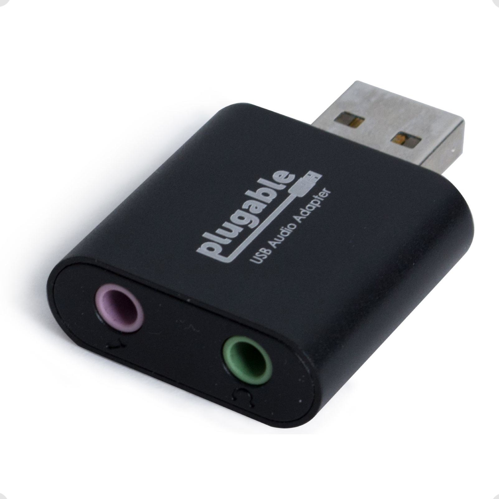 Image of Plugable Technologies USB Audio Adapter with 3.5mm...