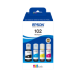 Epson C13T03R640 (102) Ink cartridge multi pack, 127ml + 3x70ml, Pack qty 4