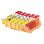 G&G NP5-C-0520BK(PG)/521BKCMY inktcartridge 1 stuk(s) Compatibel Zwart, Cyaan, Magenta, Geel