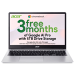 Acer Chromebook 315 CB315-4HT - Intel Celeron N4500 8GB 128GB eMMC 15.6" Full HD Touchscreen Chrome OS Silver