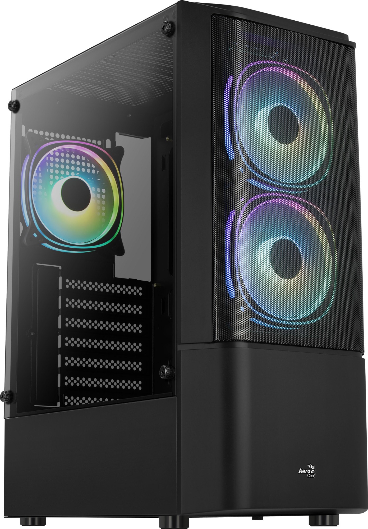 ACCM-PV31133.11 AEROCOOL Geh Midi Quantum Mesh v3 Black MicroATX/ATX/MiniITX