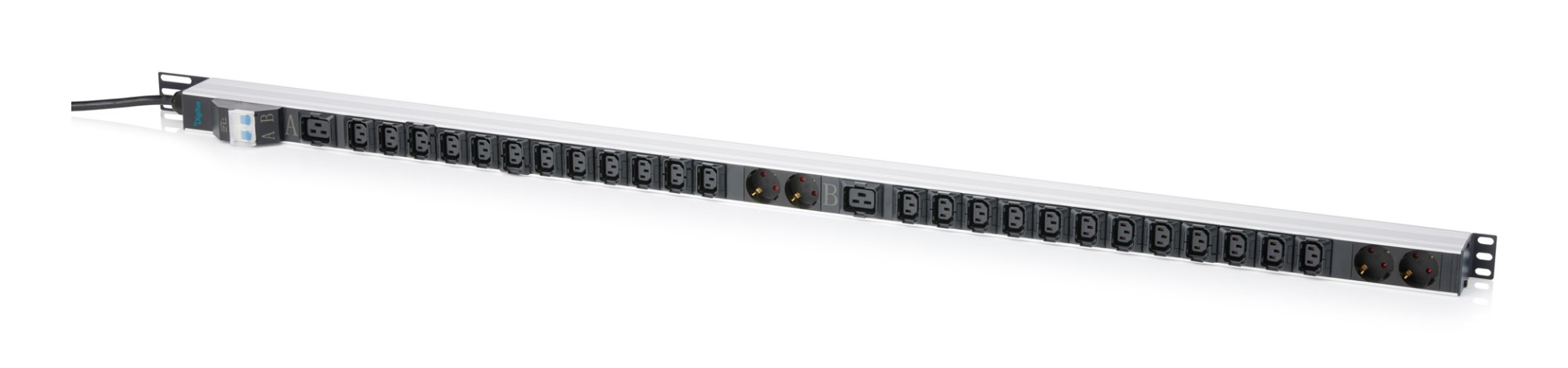 Digitus Basis IT PDU. single-phase 32 A. 24 x C13. 2 x C19. 4 x ground
