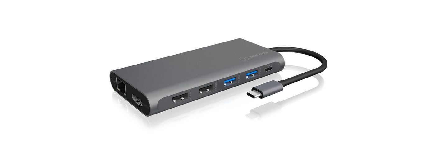 Image of ICY BOX (IB-DK4050-CPD) USB-C 12-in-1 Docking Station - 4x USB-A...