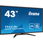 iiyama ProLite 43" large format desktop monitor with 4K resolution, offering you the power of four displays packed into one