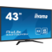 iiyama ProLite 43" large format desktop monitor with 4K resolution, offering you the power of four displays packed into one