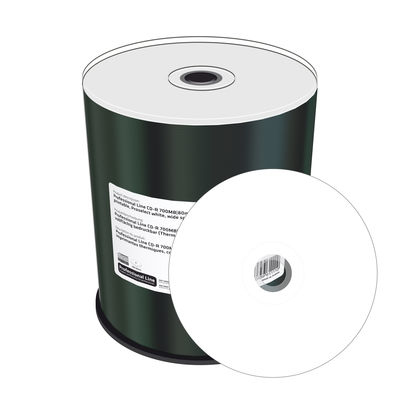 MediaRange Professional Line CD-R 700MB|80min 52x speed, thermo retransfer fullsurface printable, Proselect white, wide sputtered, Cake 100