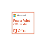 Microsoft PowerPoint 2016 for Mac, 1u Presentation Academic 1 license(s)