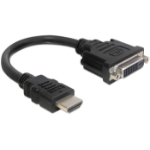 DeLOCK 0.2m HDMI-DVI M/F DVI-D Black