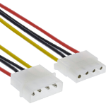 InLine Power Supply Extension Cable 4pin Molex male / female 1m