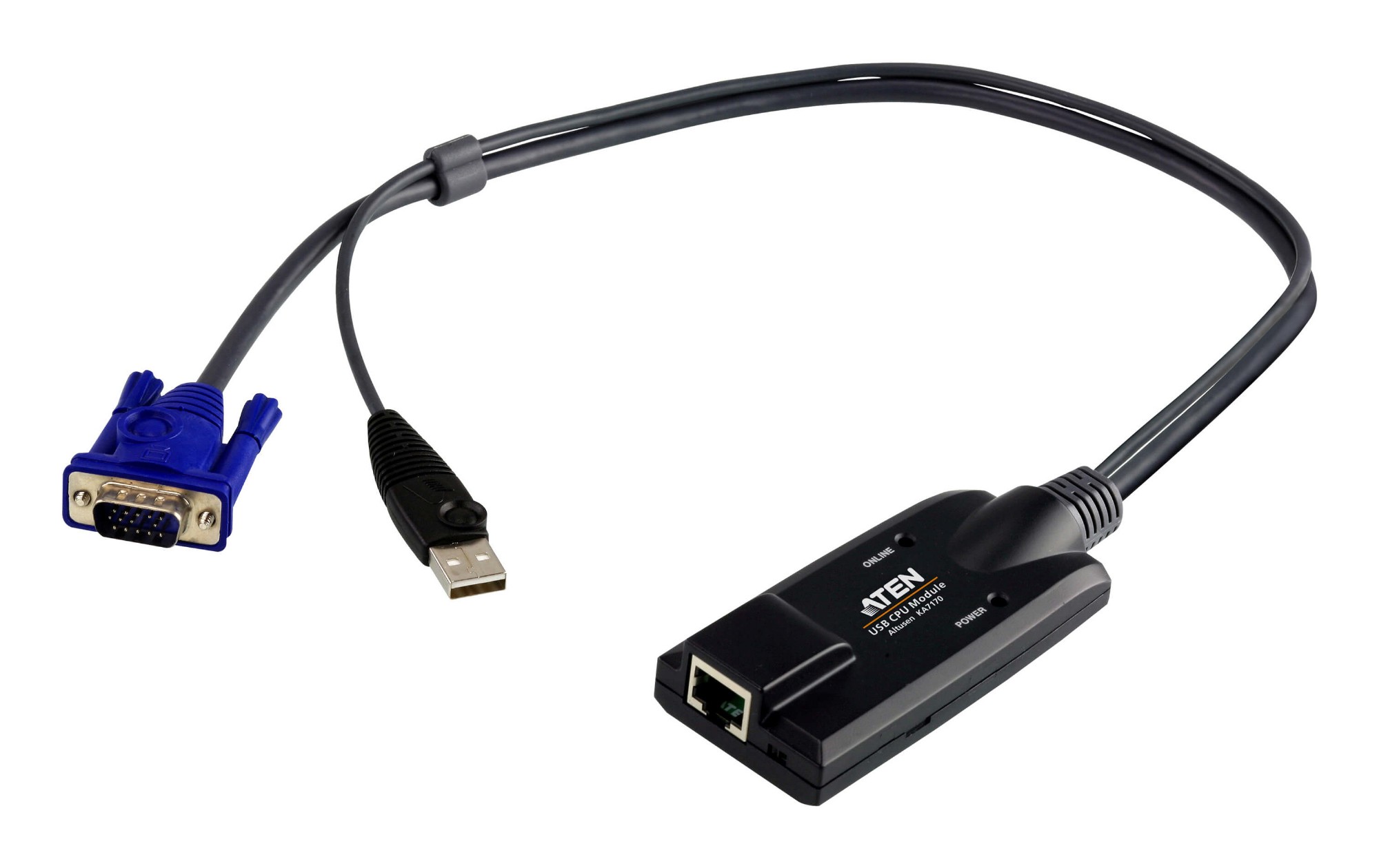 ATEN USB - VGA to Cat5e/6 KVM Adapter Cable (CPU Module)
