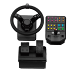 Logitech G G Heavy Equipment Bundle Farm Sim Controller Black USB Steering wheel + Pedals Analogue / Digital PC