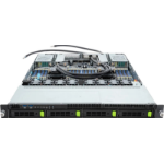 GIGABYTE R183-S90-LAD1 Intel C741 LGA 4677 (Socket E) Rack (1U) Zwart, Staal