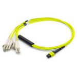 AddOn Networks 3m MPO - 4xLC fiber optic cable 118.1" (3 m) MPO/MTP LC OS1 Yellow