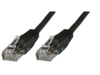 Microconnect Cat5e UTP 0.5m networking cable Black U/UTP (UTP)