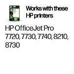 HP 6ZC69AE/953 Ink cartridge multi pack Bk,C,M,Y 20ml + 3x9ml Pack=4 for HP OfficeJet Pro 7700/8210/8710