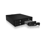 ICY BOX IB-2240SSK 13.3 cm (5.25") Storage drive tray Black