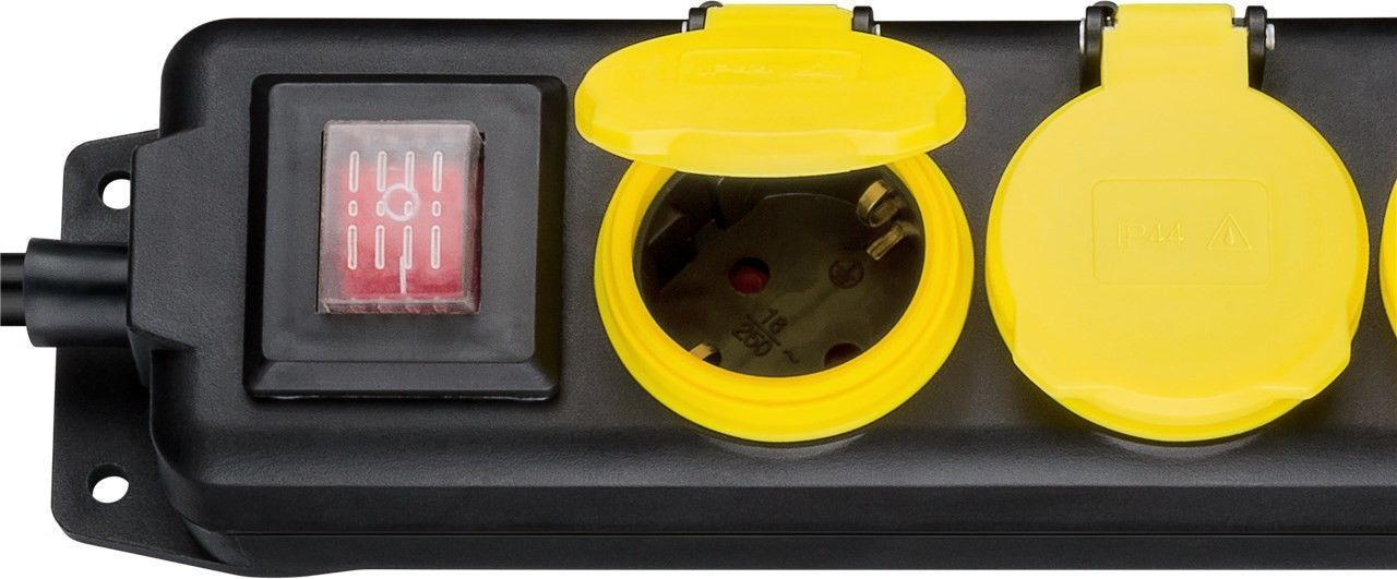 Image of Wentronic 45194 - 3 m - 5 AC outlet(s) - Indoor - Type F - Type F...