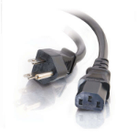 C2G 6ft Premium Universal 14 AWG Power Cord Black 1.82 m NEMA 5-15P