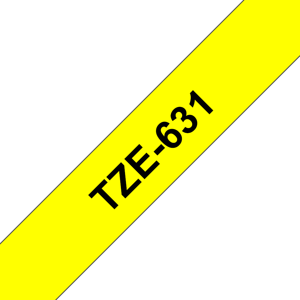 Photos - Office Paper Brother TZE-631 DirectLabel black on yellow Laminat 12mm x 8m for Brot TZe 