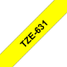 Brother TZE-631 DirectLabel black on yellow Laminat 12mm x 8m for Brother P-Touch TZ 3.5-18mm/6-12mm/6-18mm/6-24mm/6-36mm
