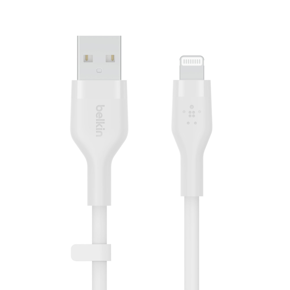 Image of Belkin Cbl Scicone USB-A LTG 2M blc White