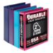 Samsill Durable ring binder A4 Blue, Dark Blue, Pink, Purple