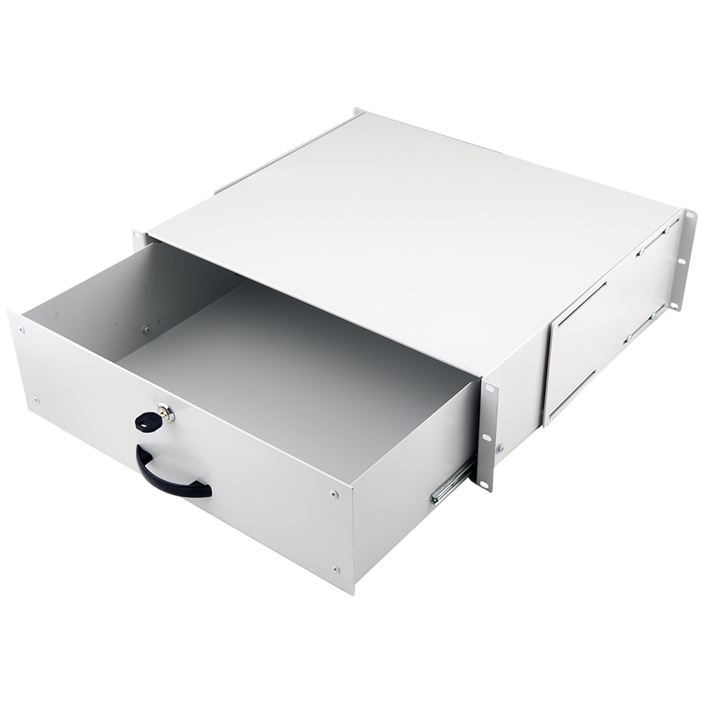 LevelOne Equip 280845 EZD-3-G Cabinet Drawer; 3U; Grey