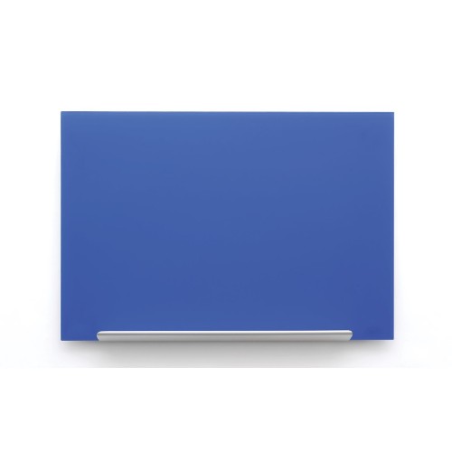 Nobo Diamond Glass Board Magnetic Blue 677x381mm