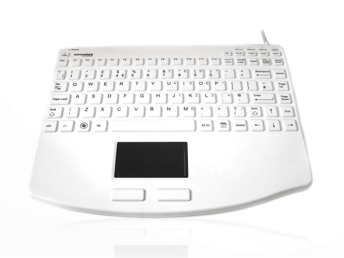 Accuratus AccuMed 540 V2 keyboard Medical USB QWERTY UK English White