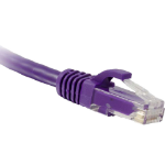 eNet Components 1ft Cat6 networking cable Purple 11.8" (0.3 m)