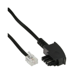 InLine TAE-F cable, for Import, TAE-F to 6P4C, 1m