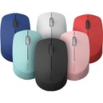 RAPOO M100 2.4GHz & Bluetooth 3 / 4 Quiet Click Wireless Mouse Red - 1300dpi Connects up to 3 Devices, Up