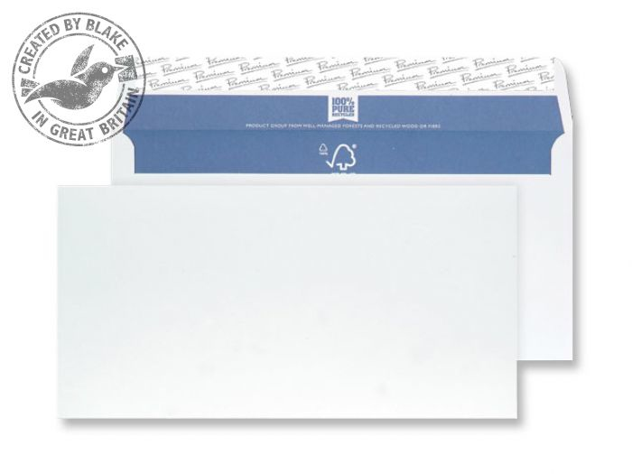 Photos - Envelope / Postcard Blake Premium Pure Wallet Peel and Seal Super White Wove DL 110X220mm RP81 