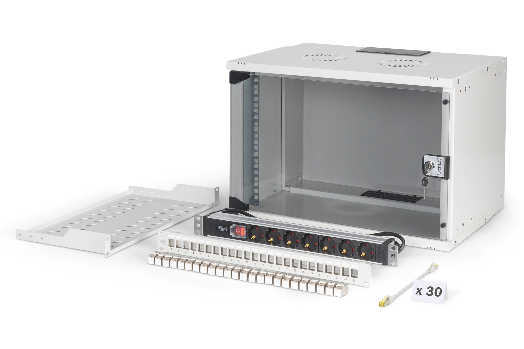 Digitus SOHO Pro network set. 483 mm (19") - 7U. 540 x 400 mm (W