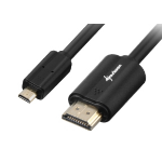 Sharkoon 1.5m, HDMI/Micro HDMI HDMI cable HDMI Type A (Standard) HDMI Type D (Micro) Black