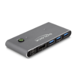 DeLOCK 18646 KVM-switch Antraciet
