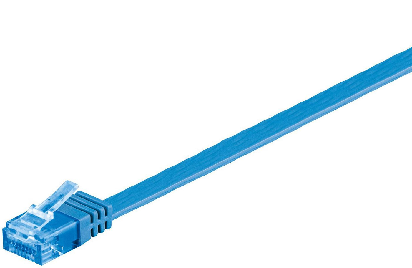 Image of Microconnect V-UTP6A005B-FLAT networking cable Blue 0.5 m Cat6a...
