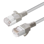 Microconnect V-FTP6A10-SLIM networking cable Grey 10 m Cat6a U/FTP (STP)