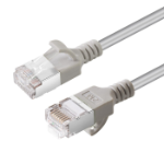 Microconnect V-FTP6A03-SLIM networking cable Grey 3 m Cat6a U/FTP (STP)